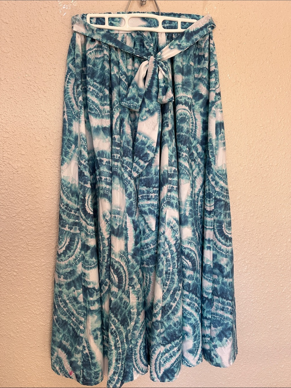 Her Destiny Petite Medium (PM) Teal Tie-Dye Maxi Skirt